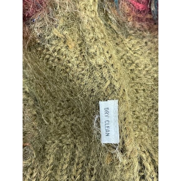 Vintage Linda Allard Ellen Tracy Womens Cardigan Sweater Size M Mohair Green 80s - Picture 5 of 8